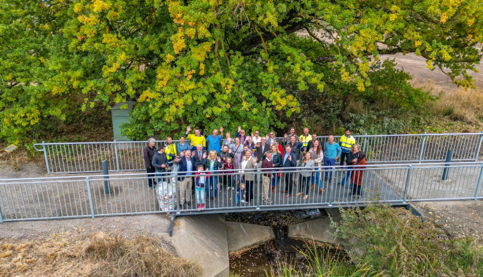 World First Bridge made from soft plastics installed at Newenham ...
